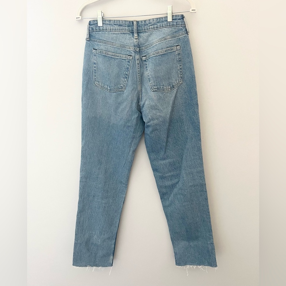 Free Assembly Patchwork Super High Rise Straight Jeans Size 2 - Picture 2 of 3
